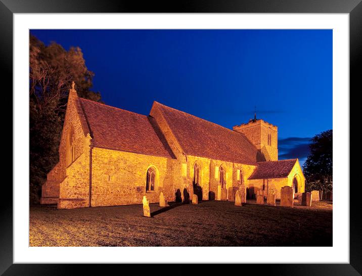 St Andrew's Church, Witchford, Cambridgeshire Framed Mounted Print by Andrew Sharpe
