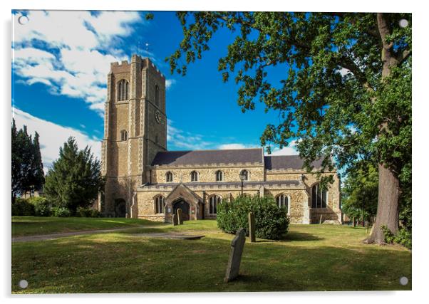 St George's Church, Littleport, Cambridgeshire Acrylic by Andrew Sharpe