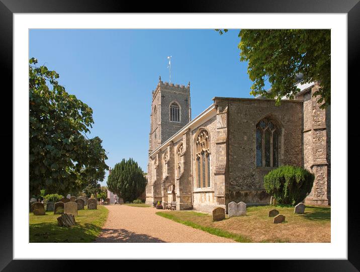 St Michael's Church, Framlingham, Suffolk Framed Mounted Print by Andrew Sharpe