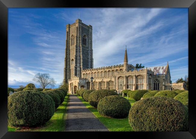 The church of St. Peter and St. Paul, Lavenham Framed Print by Andrew Sharpe