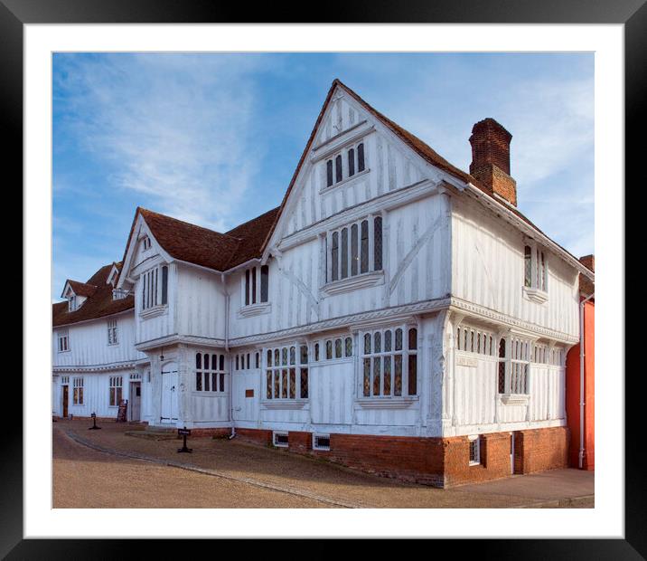 The Guildhall of Corpus Christi, Lavenham, Suffolk Framed Mounted Print by Andrew Sharpe