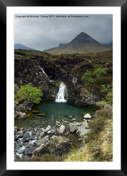The Cuillin Mountains, Scotland. Framed Mounted Print by Michael Treloar