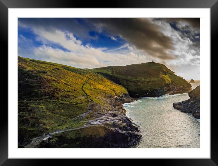 Boscastle Framed Mounted Print by Andrew Sharpe