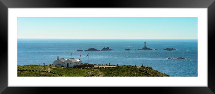 Land's End Framed Mounted Print by Andrew Sharpe