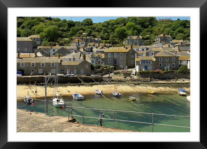 Mousehole, Cornwall Framed Mounted Print by Andrew Sharpe