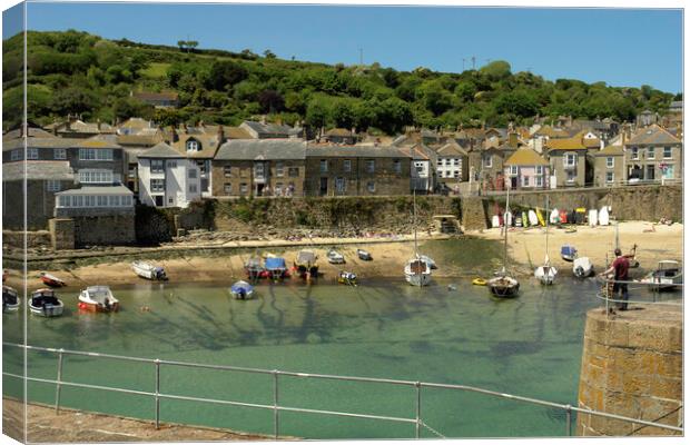 Mousehole, Cornwall Canvas Print by Andrew Sharpe