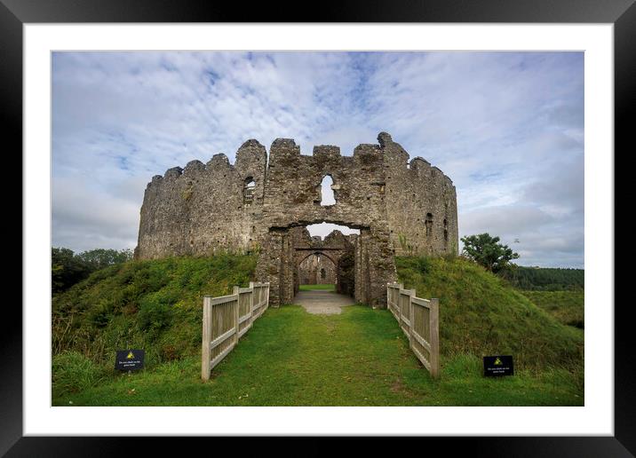 Restormel Castle, Cornwall Framed Mounted Print by Andrew Sharpe