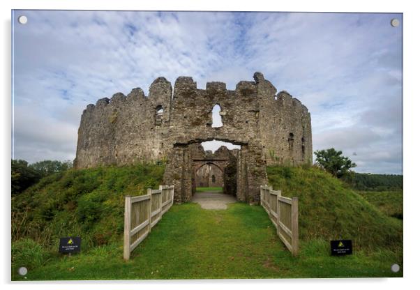 Restormel Castle, Cornwall Acrylic by Andrew Sharpe