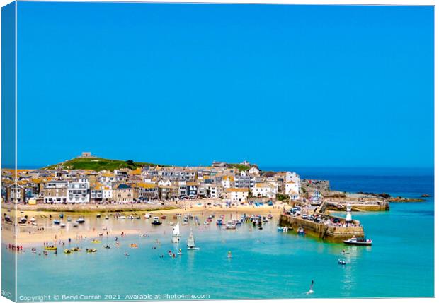 Blissful Wonders of St Ives Canvas Print by Beryl Curran