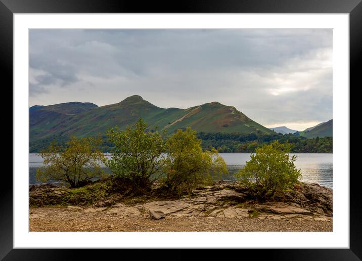Catbells over Derwentwater Framed Mounted Print by Roger Green