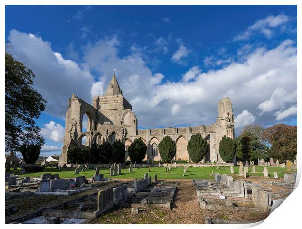 Crowland Abbey Print by Andrew Sharpe