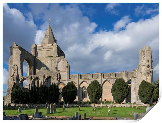 Crowland Abbey Print by Andrew Sharpe