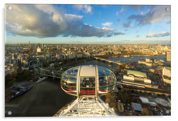 London Eye, London Nov 2015 Acrylic by Andrew Sharpe