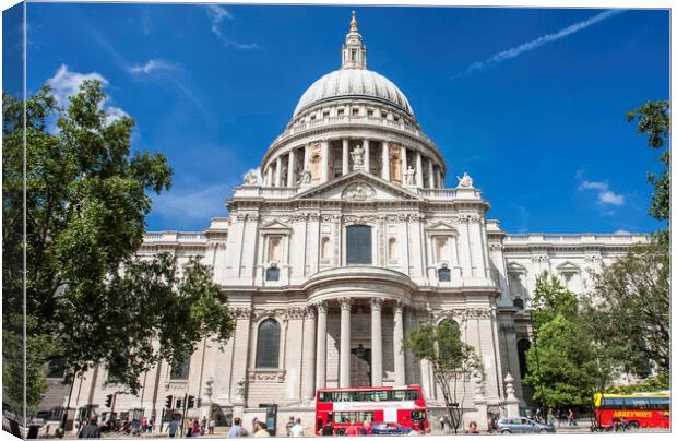 St Paul's Cathedral Canvas Print by Andrew Sharpe