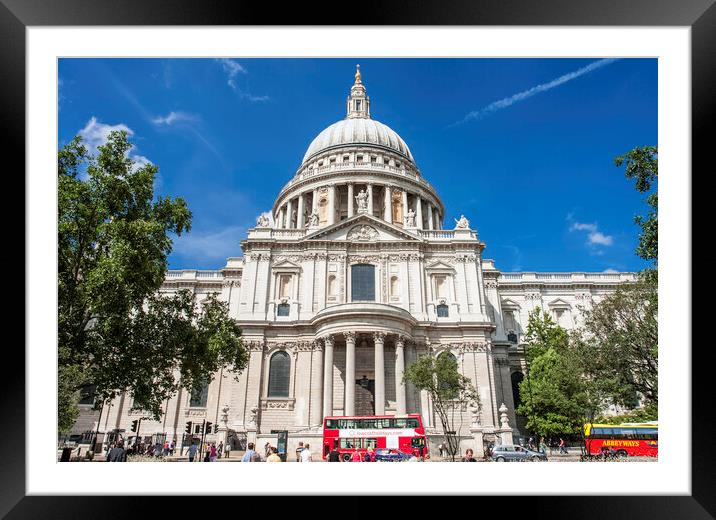 St Paul's Cathedral Framed Mounted Print by Andrew Sharpe