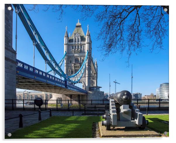 Tower Bridge, London Acrylic by Andrew Sharpe