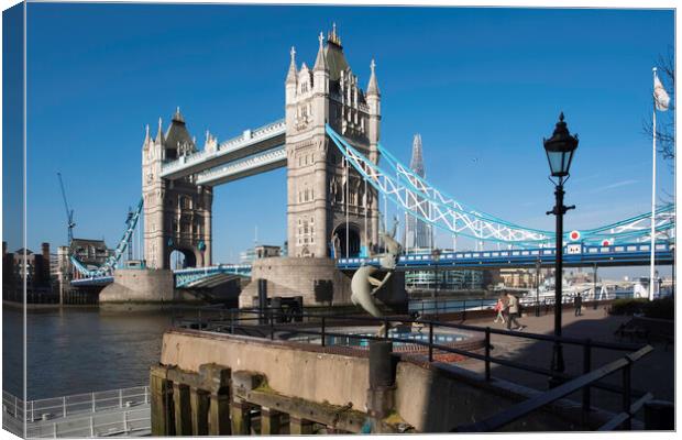 The Iconic Tower Bridge Canvas Print by Andrew Sharpe