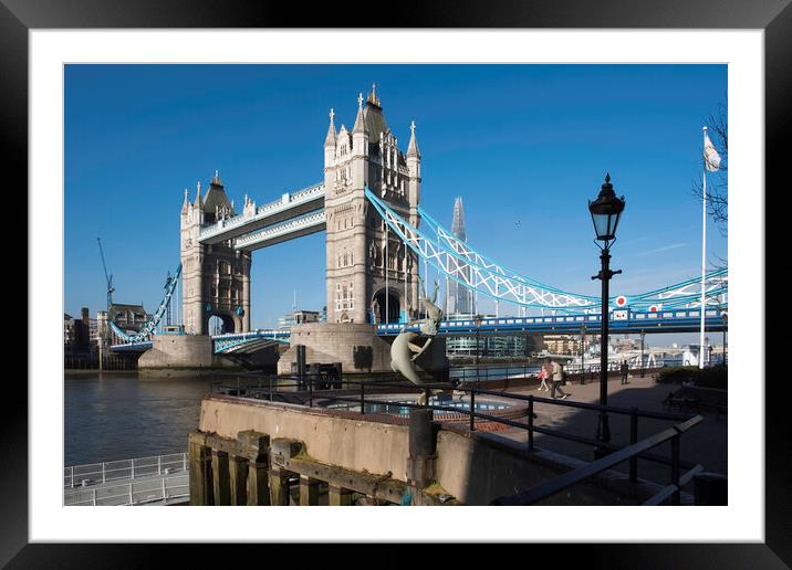 The Iconic Tower Bridge Framed Mounted Print by Andrew Sharpe