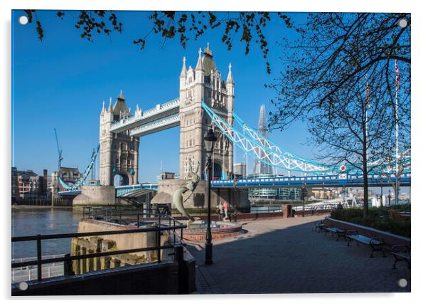 Tower Bridge, London Acrylic by Andrew Sharpe