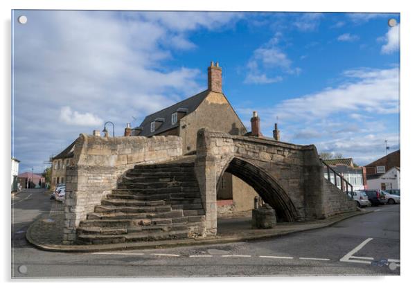 Trinity Bridge, Crowland Acrylic by Andrew Sharpe