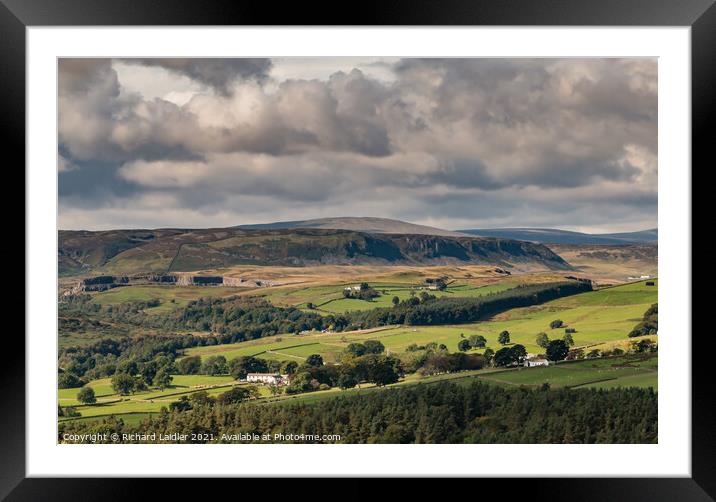 Force Garth and Cronkley Scar from Stable Edge Framed Mounted Print by Richard Laidler