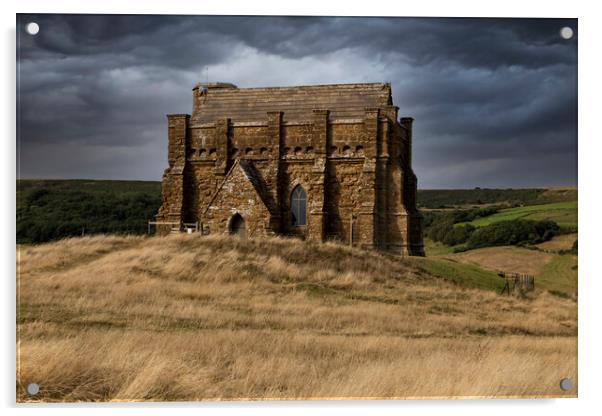 St Catherine's Chapel in Abbotsbury Acrylic by Leighton Collins