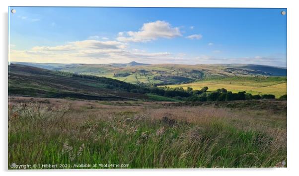 Peak District Summer Evening Acrylic by I Hibbert