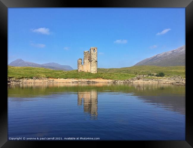 Ardvreck Castle on Loch Assynt Framed Print by yvonne & paul carroll