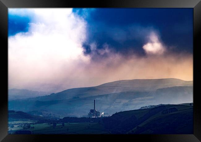 Hope Valley cement works, Peak District Framed Print by Andrew Sharpe