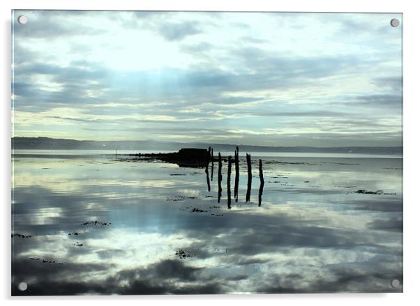 Reflection at Culross Acrylic by mark usher
