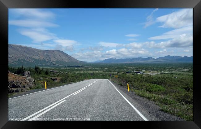 Road trip through Iceland Framed Print by Lensw0rld 