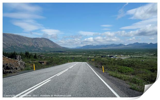 Road trip through Iceland Print by Lensw0rld 