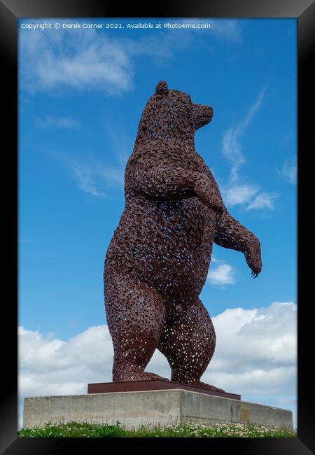 Bear Statue - John Muir tribute Framed Print by Derek Corner