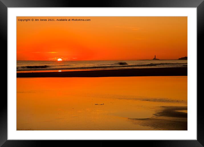 Orange and Red Framed Mounted Print by Jim Jones