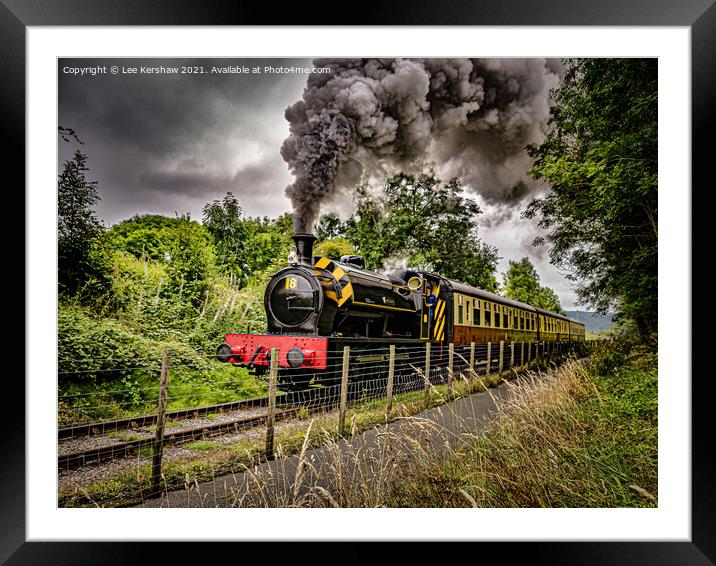 JESSIE - Steam Train at Blaenavon Heritage Railway Framed Mounted Print by Lee Kershaw