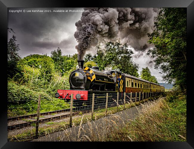 JESSIE - Steam Train at Blaenavon Heritage Railway Framed Print by Lee Kershaw