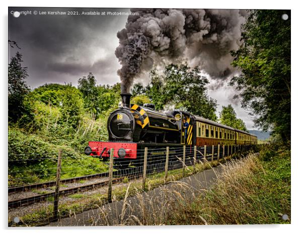JESSIE - Steam Train at Blaenavon Heritage Railway Acrylic by Lee Kershaw