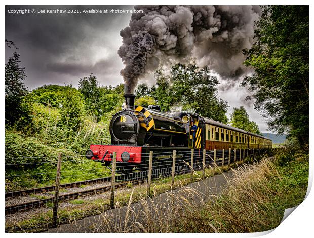 JESSIE - Steam Train at Blaenavon Heritage Railway Print by Lee Kershaw