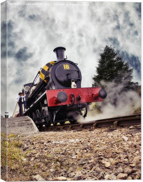 JESSIE - Steam Engine at Blaenavon Heritage Railway Canvas Print by Lee Kershaw