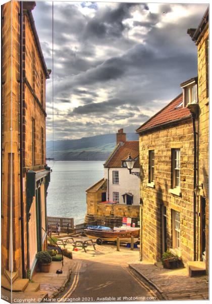 Almost At The Heart Of The Harbour Canvas Print by Marie Castagnoli