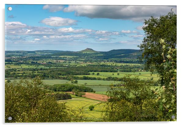 A prospect of Roseberry Topping Acrylic by Gary Eason