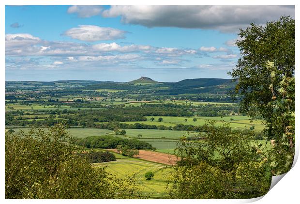 A prospect of Roseberry Topping Print by Gary Eason
