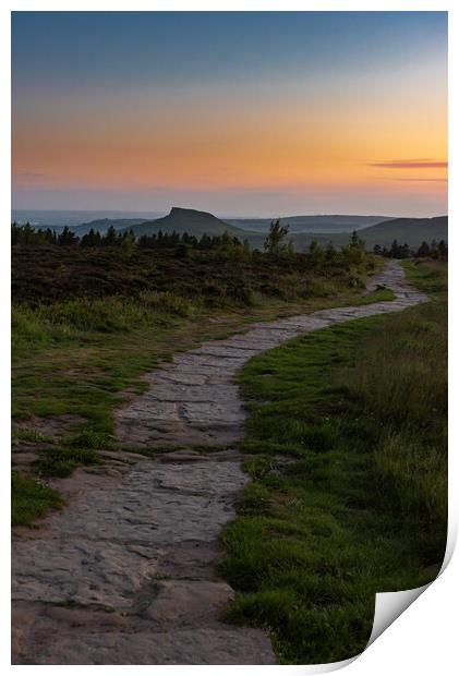 Dawn on the Cleveland Way Print by Gary Eason