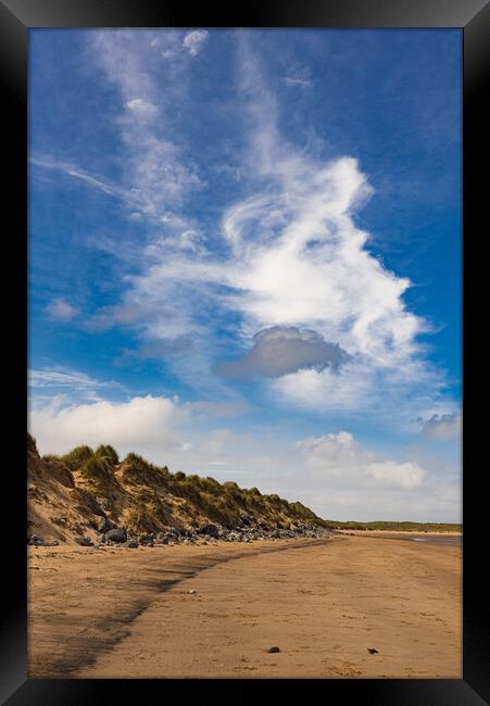 Industrial dunes, North Gare Framed Print by Gary Eason