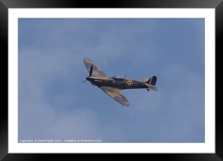 Spitfire Flight Framed Mounted Print by David Pyatt
