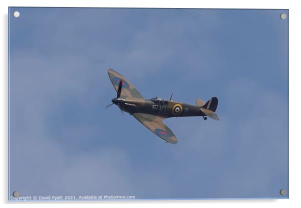 Spitfire Flight Acrylic by David Pyatt