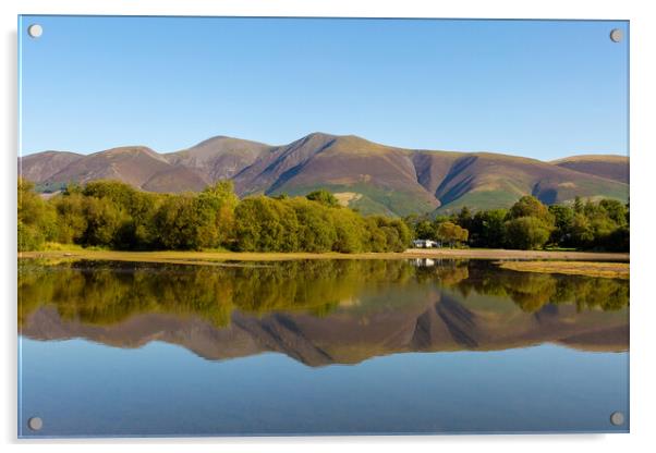 Skiddaw Reflected Acrylic by Roger Green