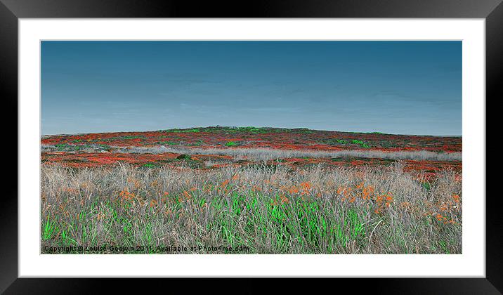 Abstract Land Framed Mounted Print by Louise Godwin