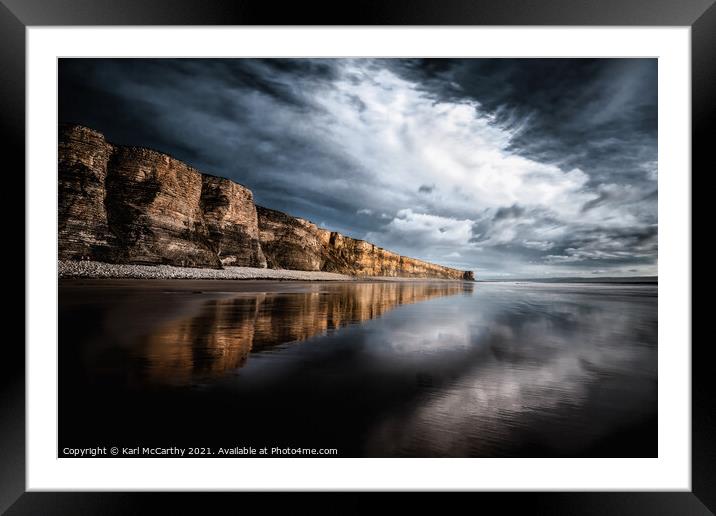 The Cliffs of the Glamorgan Heritage Coast Framed Mounted Print by Karl McCarthy