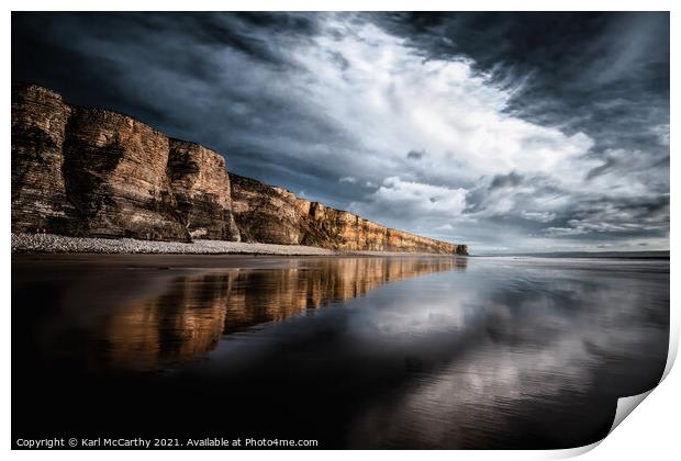 The Cliffs of the Glamorgan Heritage Coast Print by Karl McCarthy